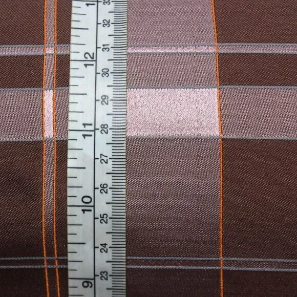 100%silk Dusty Rose‎ Plaid Silk Fabric By the Half Yard Width 27" F281 - Picture 5 of 9